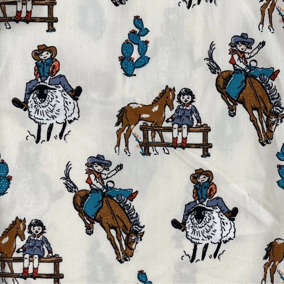 WRANGLER GIRLS L LONG SLEEVE COWGIRL BRONCO BUSTING WESTERN PEARL SNAP NWT - Picture 3 of 13